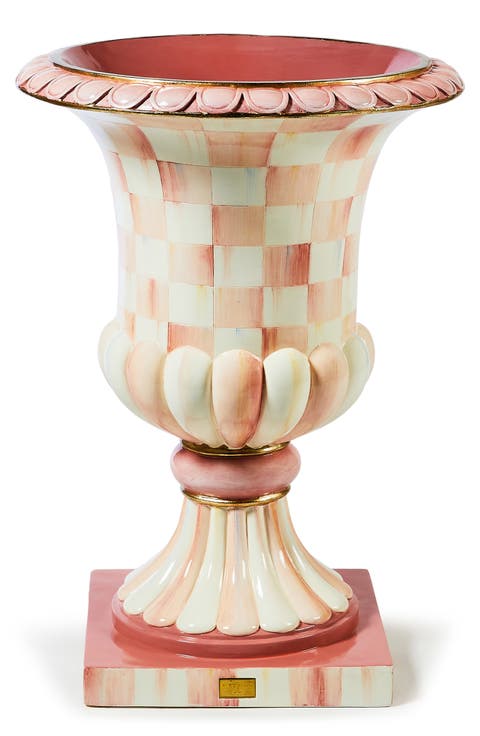 Rosy Check Pedestal Urn