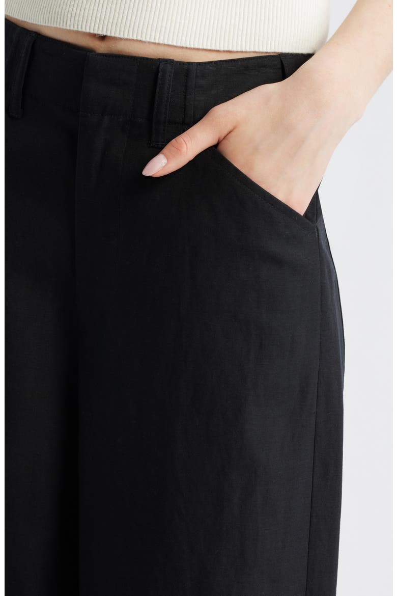 Allison Ankle Wide Leg Pants, Alternate, color, BLACK