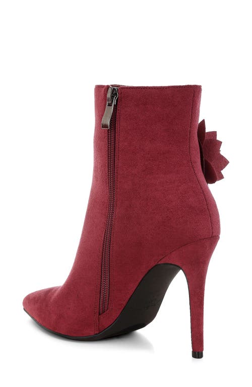 London Rag Yarrow Bootie In Burgundy