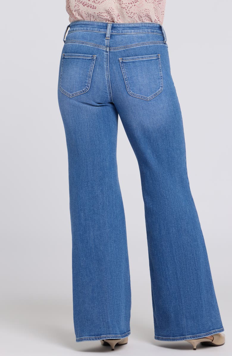 NYDJ Mia Palazzo High Waist Flare Jeans, Alternate, color, Blue Paradise
