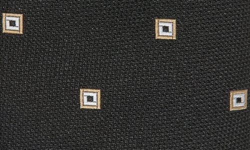 Hugo Boss Boss Geometric Jacquard Tie In Black