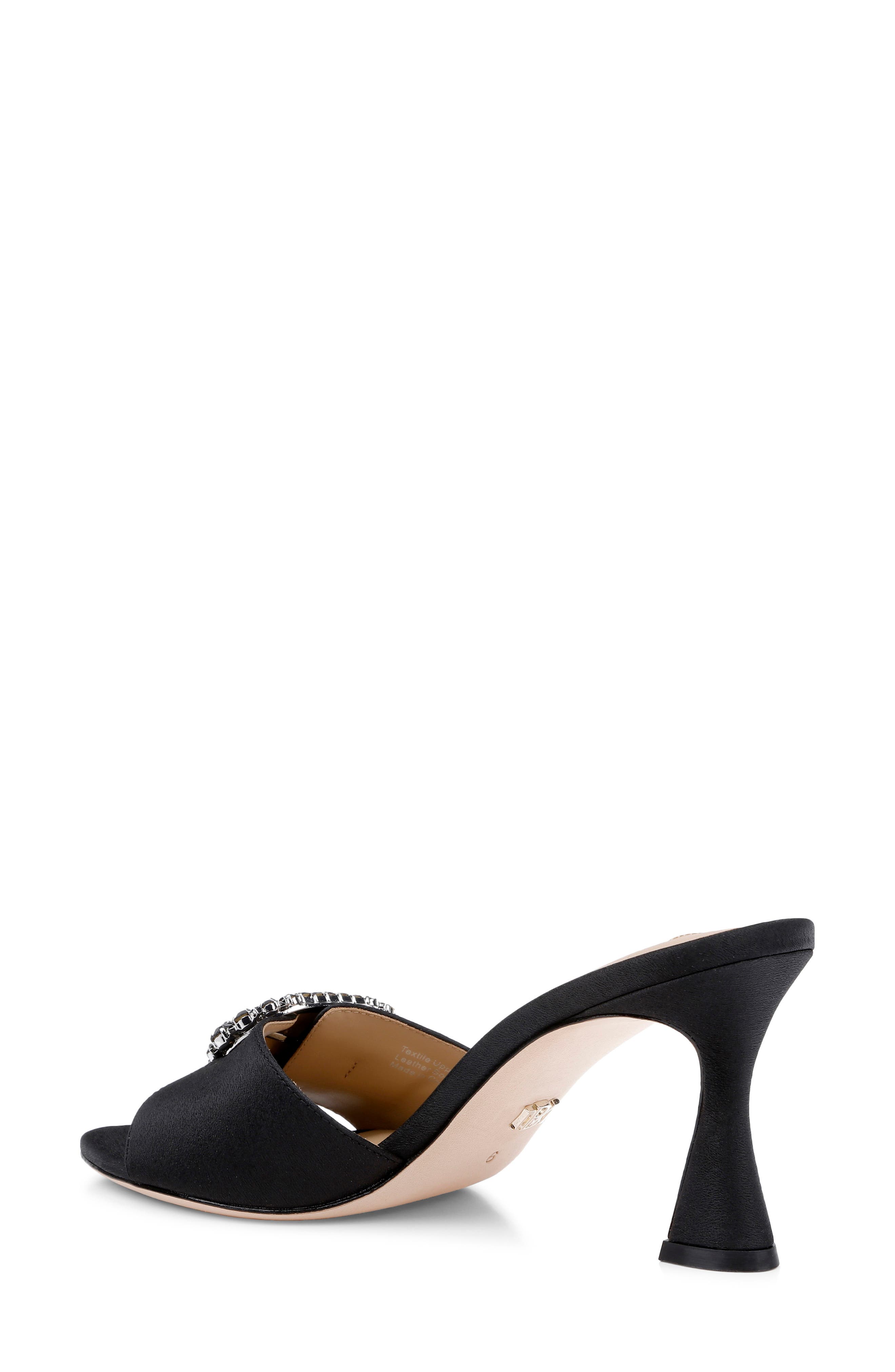 BADGLEY MISCHKA Odetta Sandal, Alternate, color, Black Crepe