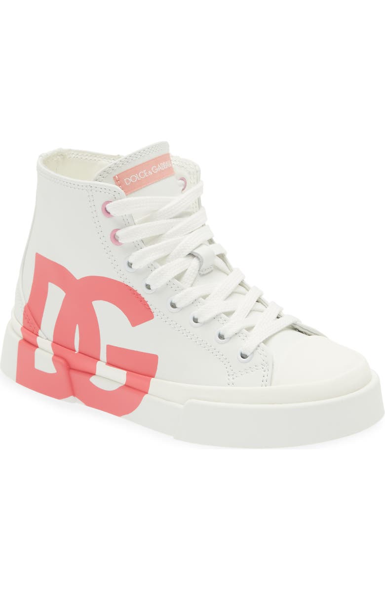 Dolce&Gabbana DG Logo High Top Sneaker, Main, color,