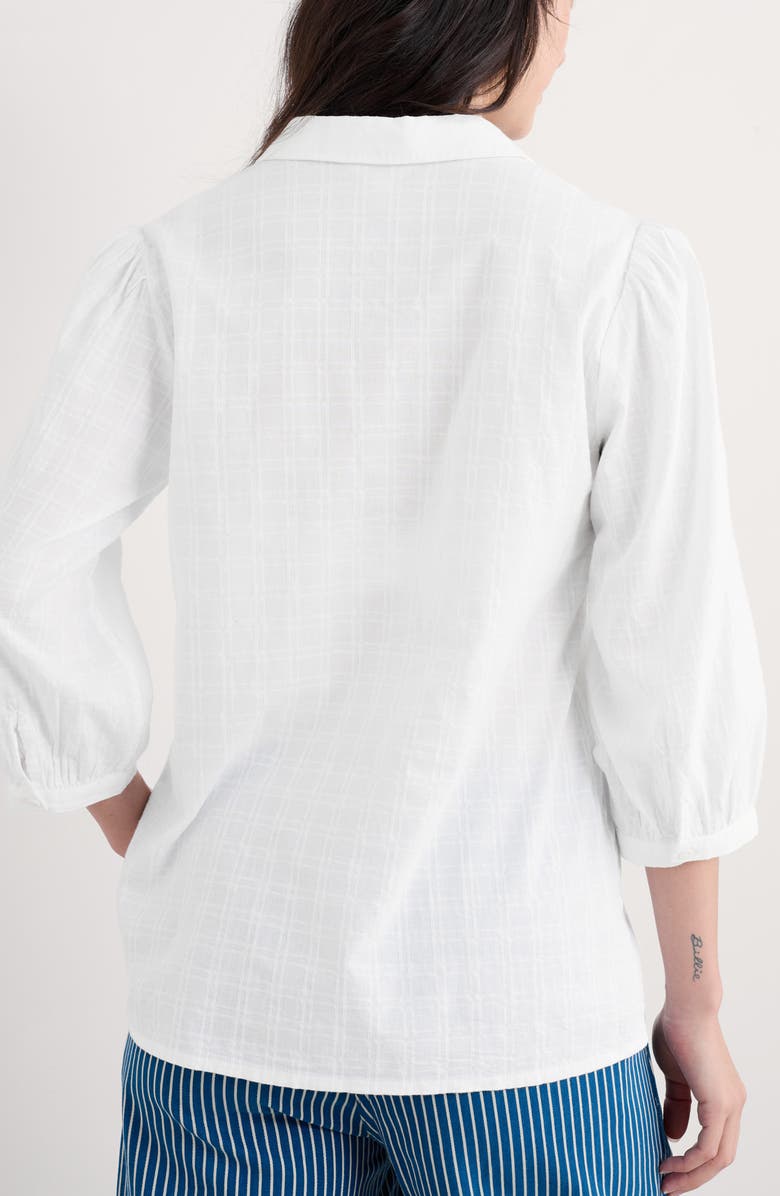Seasalt Cornwall Hope Cottage Organic Cotton Button-Up Shirt, Alternate, color, Salt