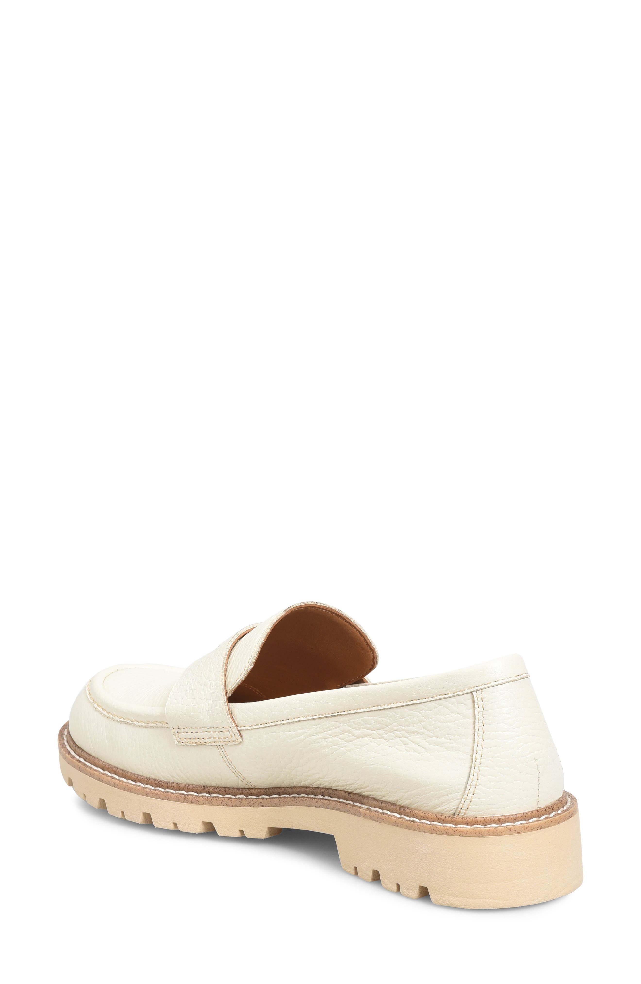 Lug Sole Penny Loafer, Alternate, color, CREAM