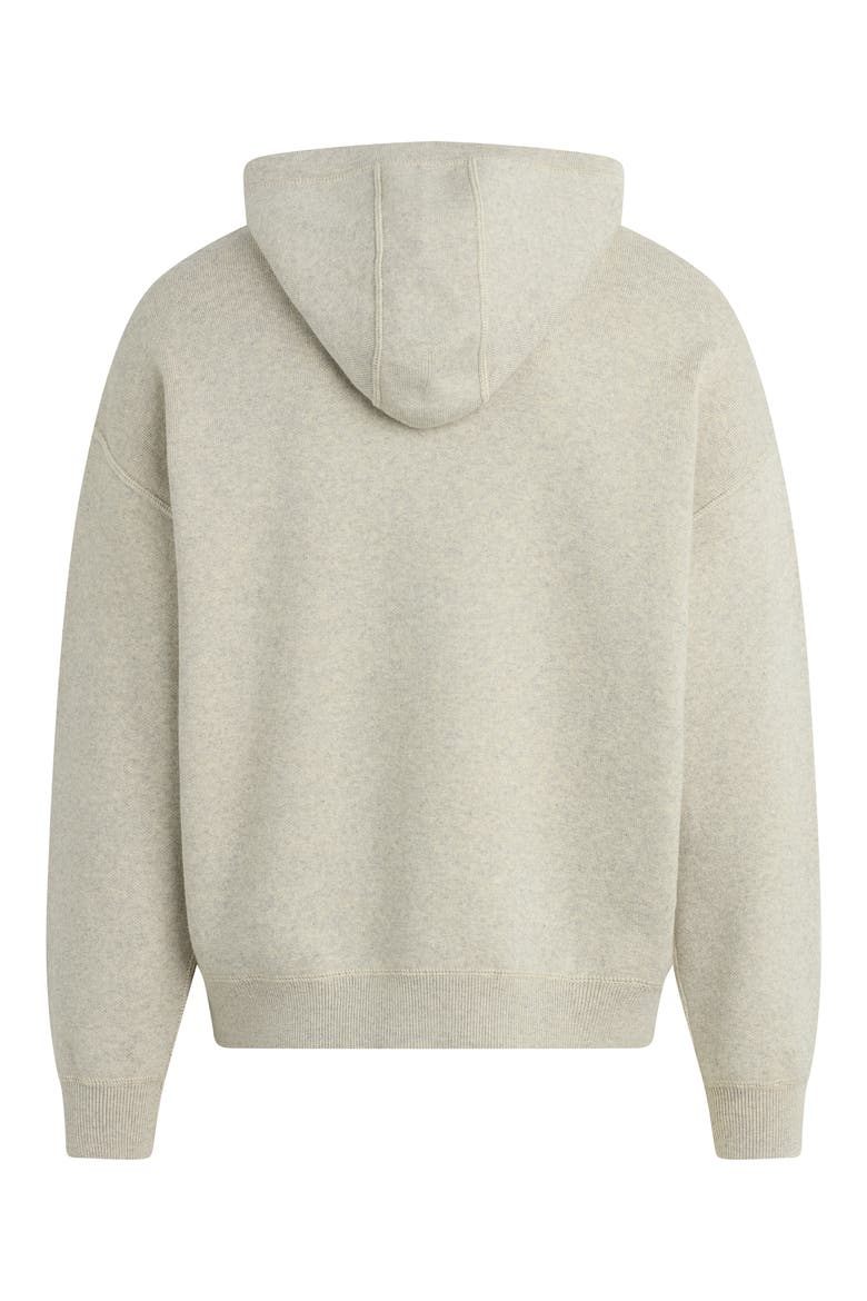 Cotton & Cashmere Double Knit Hoodie, Alternate, color, OATMEAL