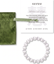 seree Manifest Intuition White Cat's Eye Beaded Bracelet