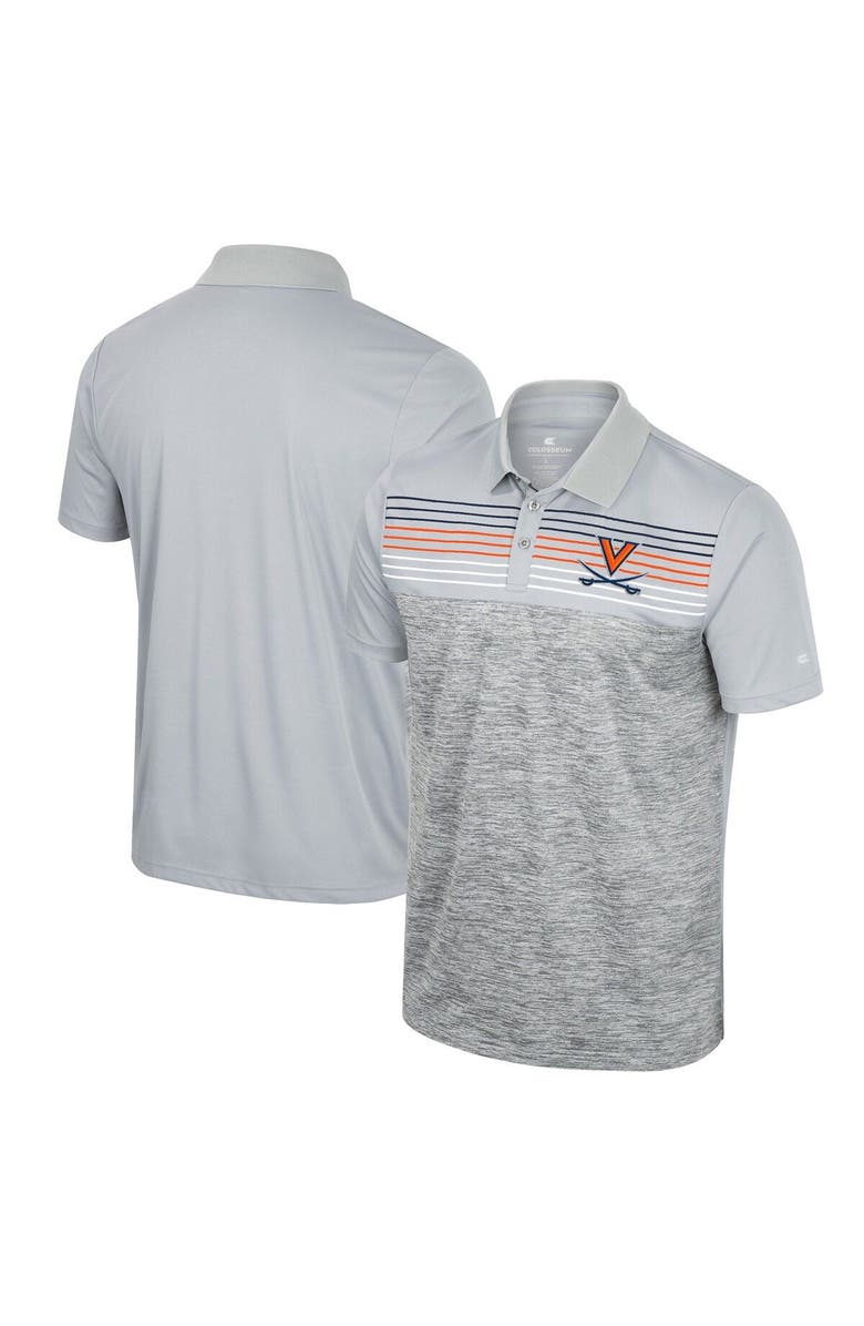 COLOSSEUM Men's Colosseum Gray Virginia Cavaliers Cybernetic Polo, Alternate, color, 