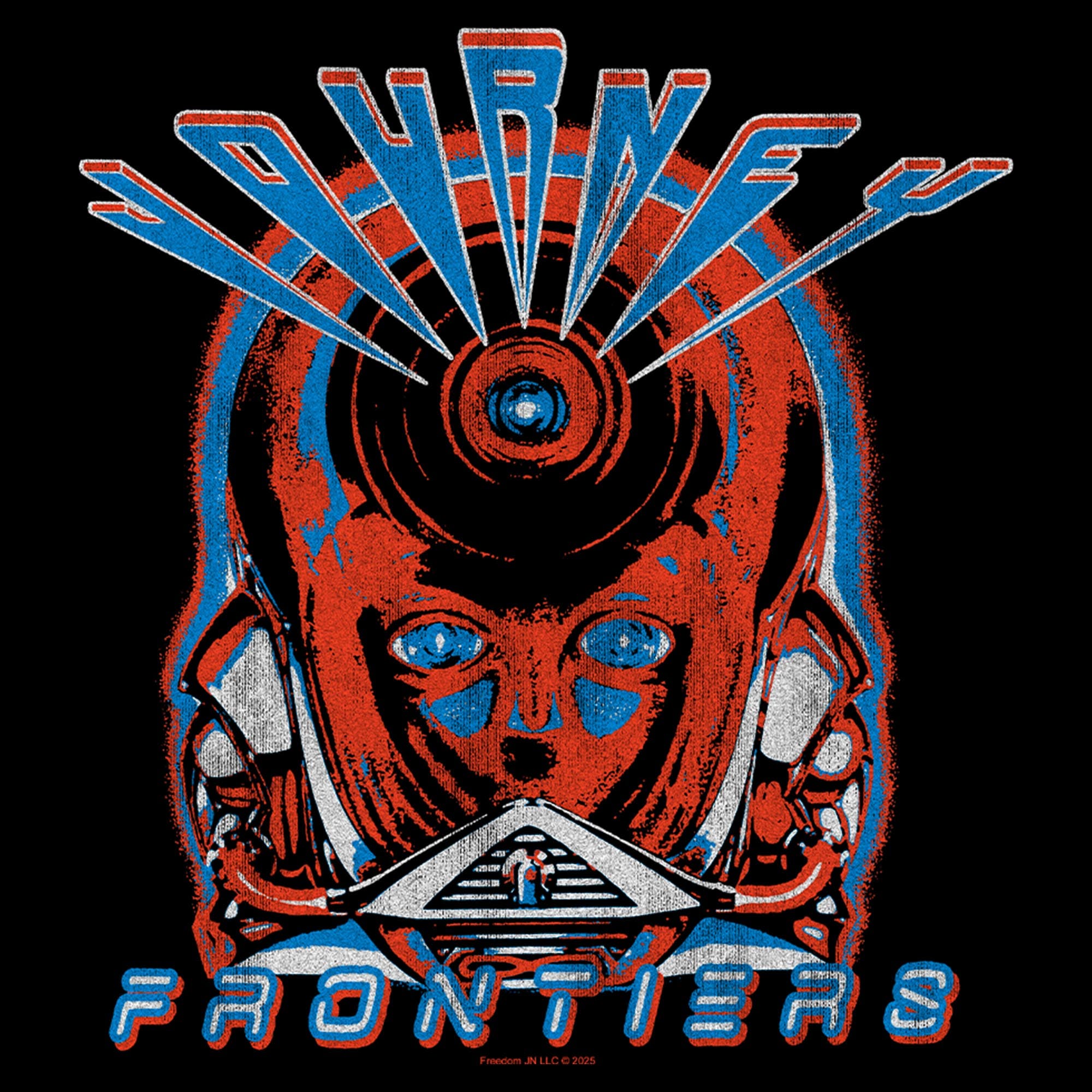 JOURNEY Men's Retro Frontiers Symbol Short Sleeve Graphic T-Shirt (Men ...