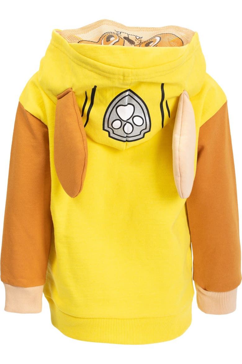 Fleece Zip-Up Hoodie, Alternate, color, Rubble Yellow