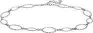 Vince Camuto Scalloped Edge Oval Link Metal Belt