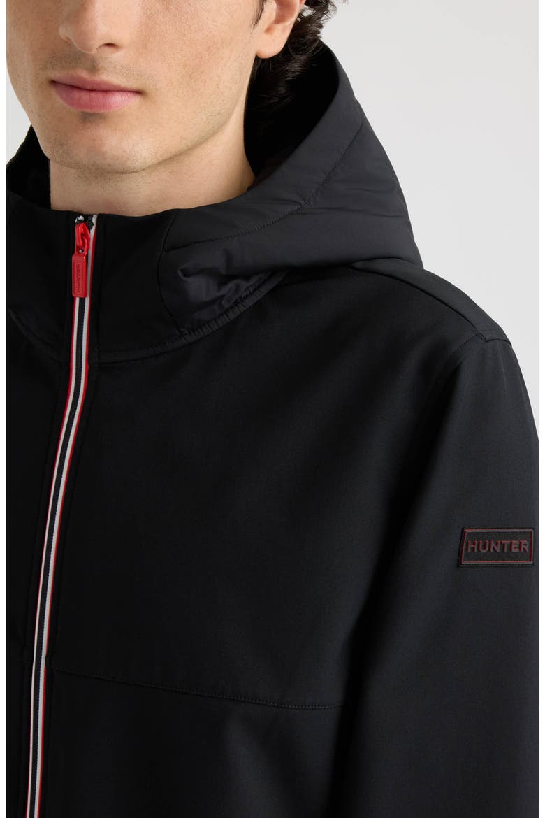 Rennie Softshell Water Resistant Jacket, Alternate, color, BLACK