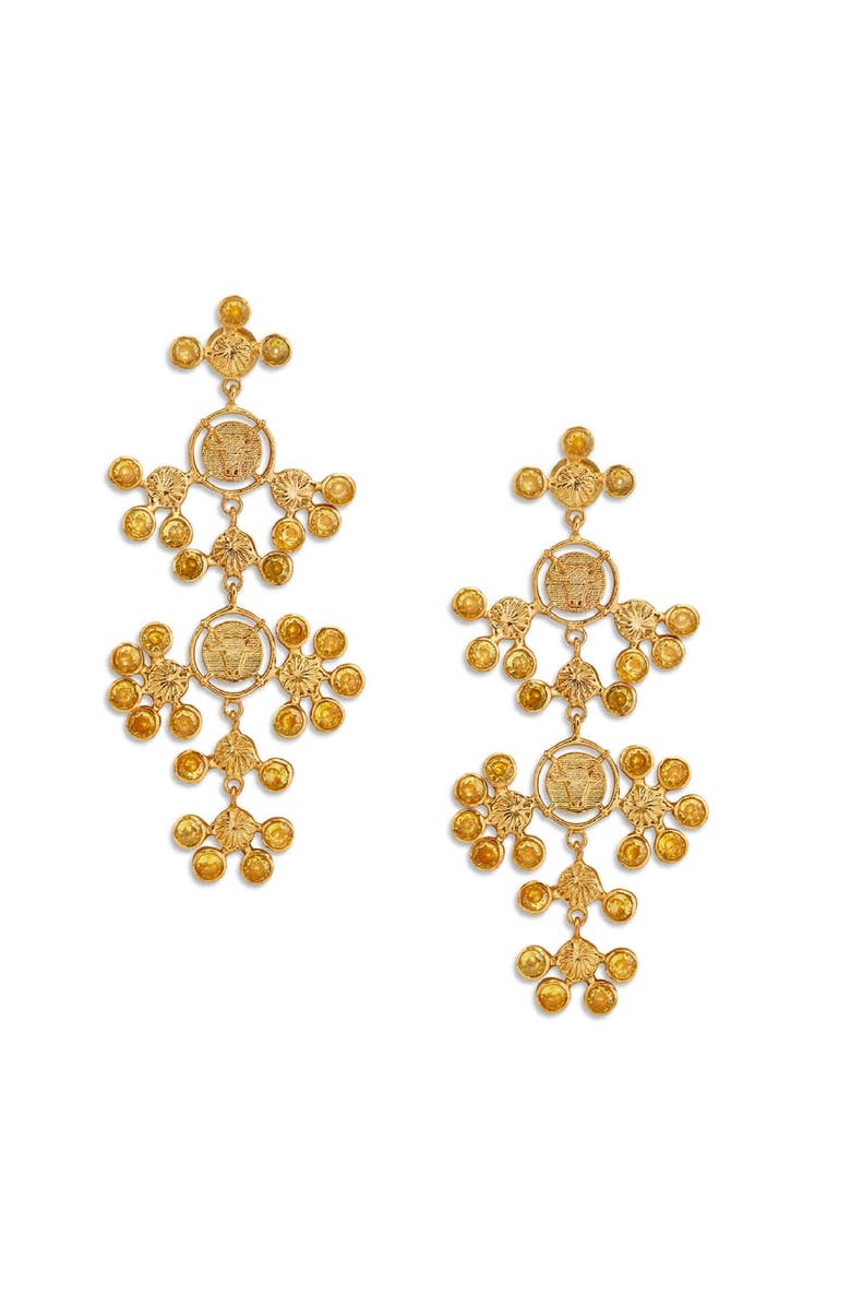 Dhwani Bansal INKA MAXI CHANDELIERS, Main, color, Gold Plated