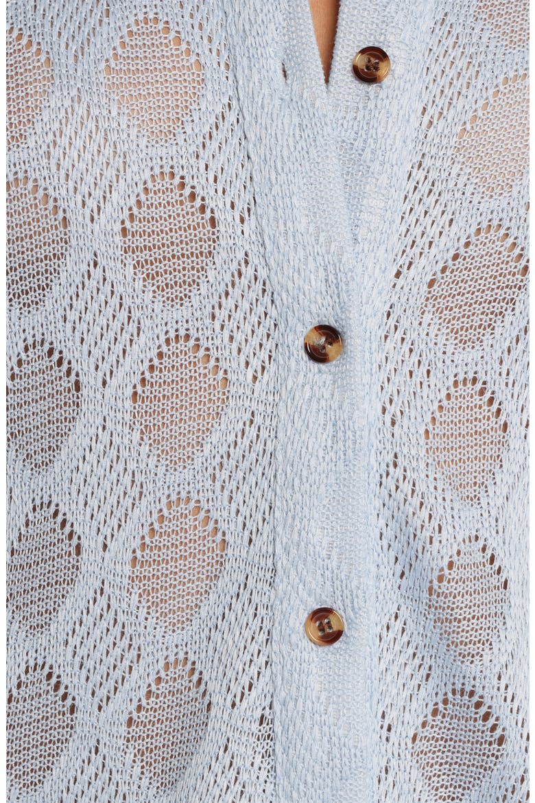 Cora Button-Up Shirt, Alternate, color, BLUE
