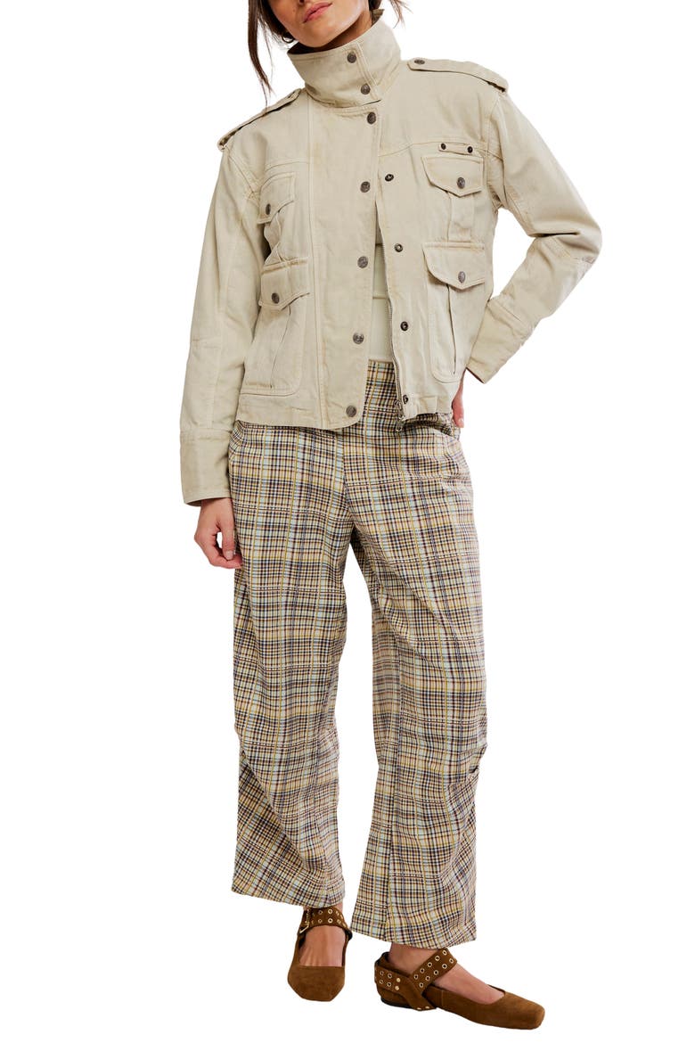 Nice Choice Stripe Pull-On Pants, Alternate, color, IVORY/ BROWN MULTI