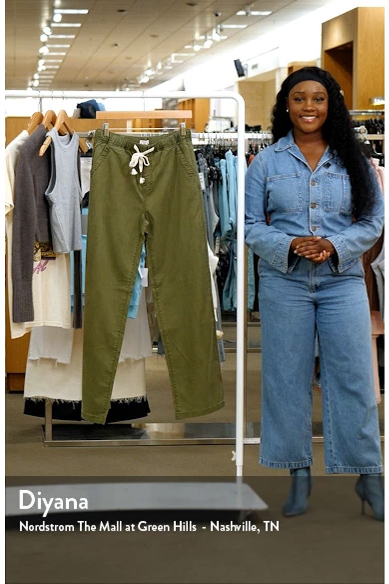 Roxy Sunset Dream Twill Wide Leg Pants (Women) | Nordstrom