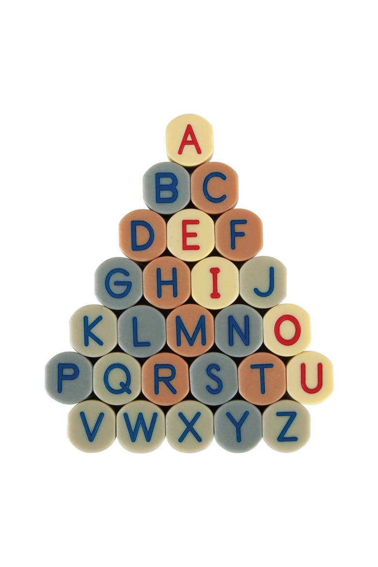 Uppercase Alphabet Stamping Stones - 26 pieces, Main, color, Multicolored