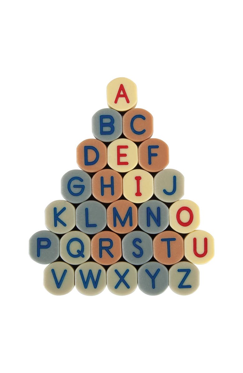 Yellow Door Uppercase Alphabet Stamping Stones - 26 pieces, Main, color, Multicolored