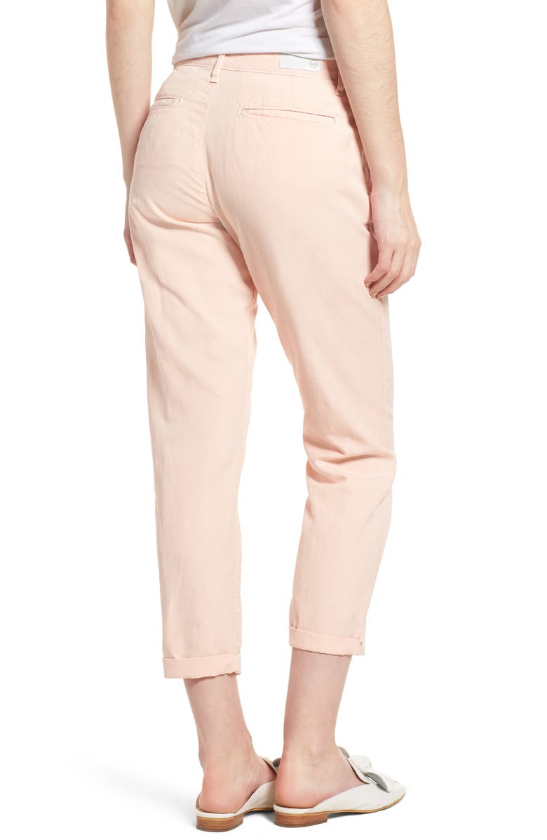 AG Caden Crop Twill Trousers, Alternate, color, Sulfur Prism Pi