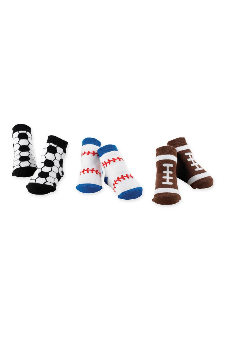 Socks Set (3-Pack)(Baby), Alternate, color, WHITE/ BROWN