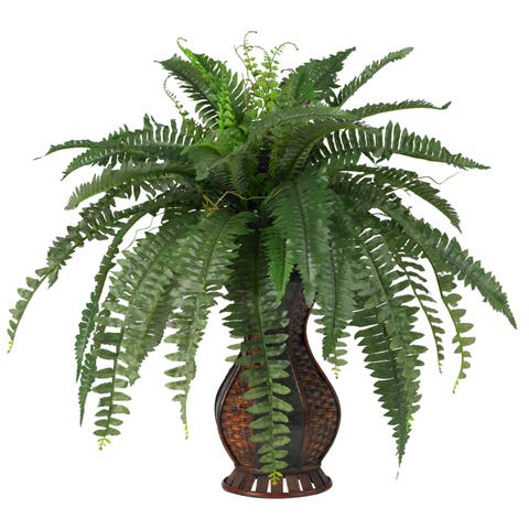 Boston Fern with Urn Artificial Plant