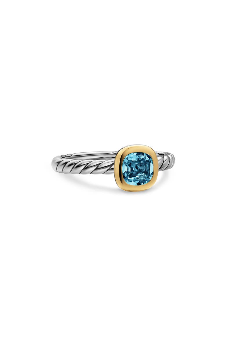 Mercer Cable Ring, Main, color, SILVER HAMPTON BLUE TOPAZ