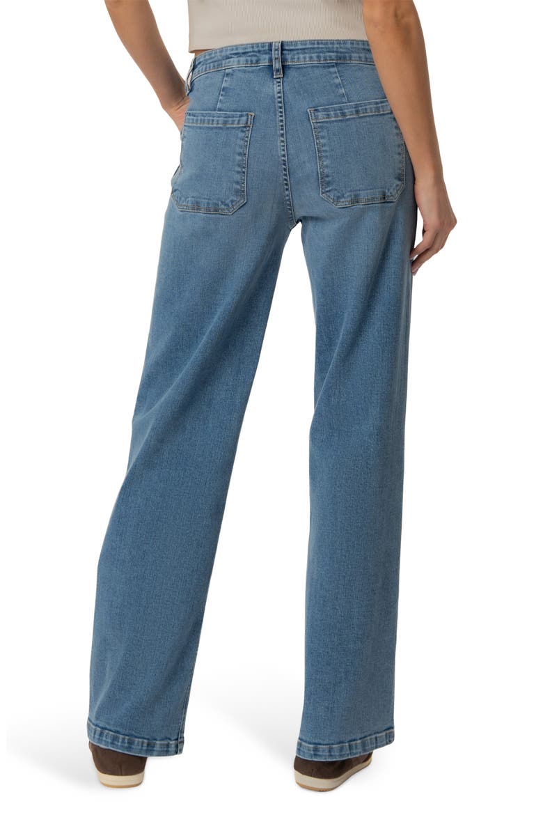The Jean High Waist Wide Leg Jeans, Alternate, color, CHILL