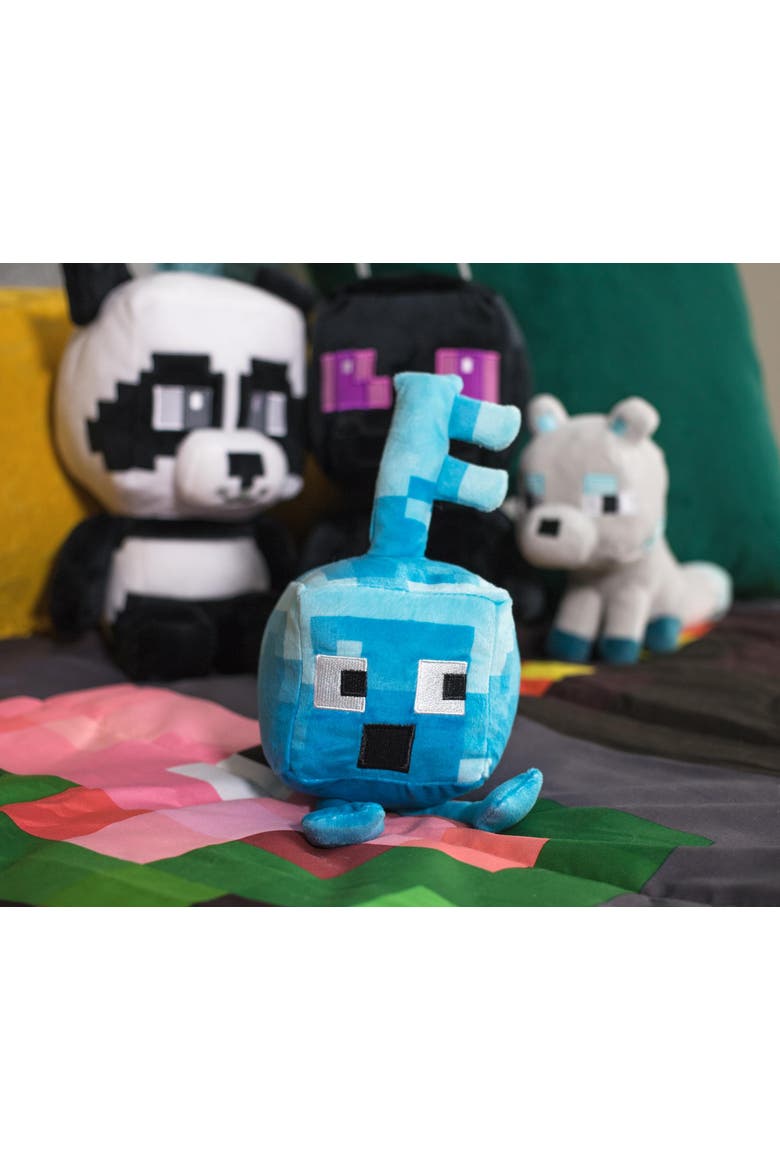 Minecraft Dungeons Happy Explorer Series Diamond Key Golem Plush Toy | 7 Inches, Alternate, color, Blue