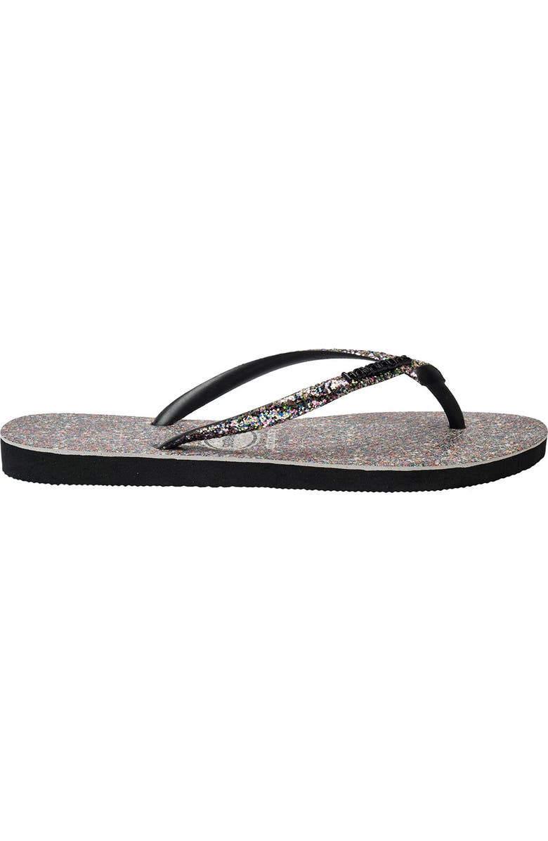 Havaianas Slim Glitter Flip Flop, Alternate, color,
