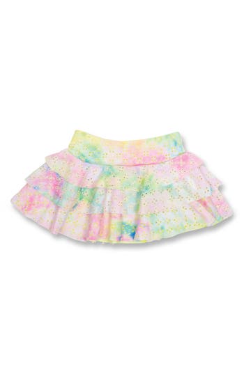 SHADE CRITTERS SHADE CRITTERS KIDS' RUFFLE WATERCOLOR UPF 50+ COVER-UP SKIRT 