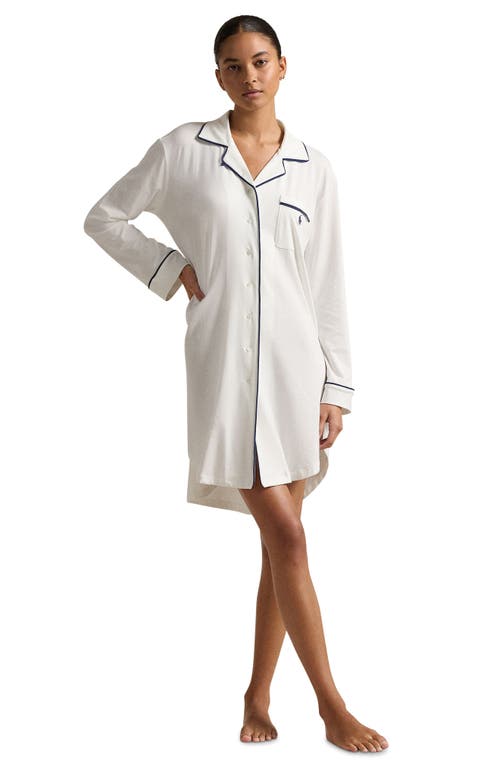Polo Ralph Lauren Cotton Blend Sleepshirt In White