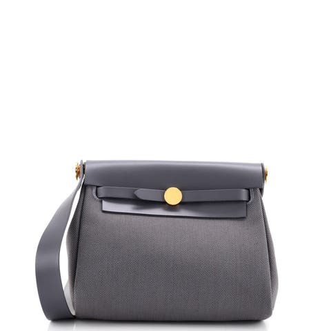 Herbag Zip Toile and Leather 20