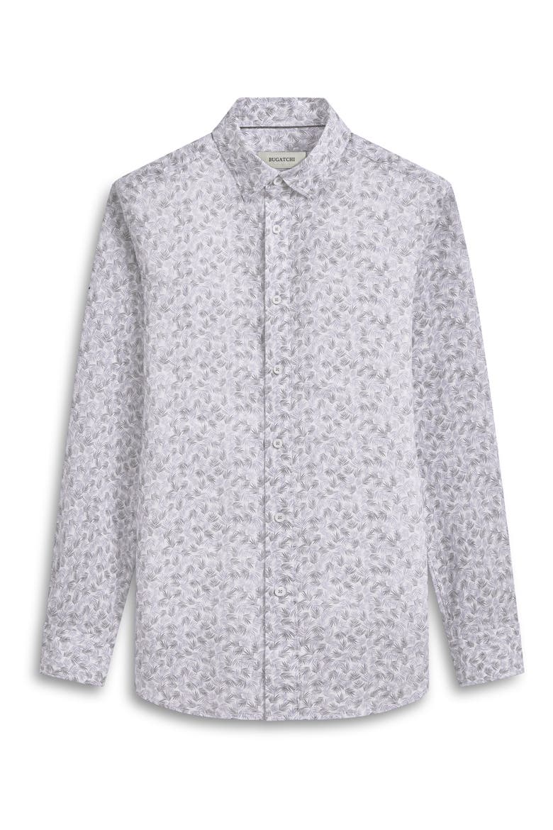 Julian Linen Shaped Fit Button-Up Shirt, Alternate, color, LILAC