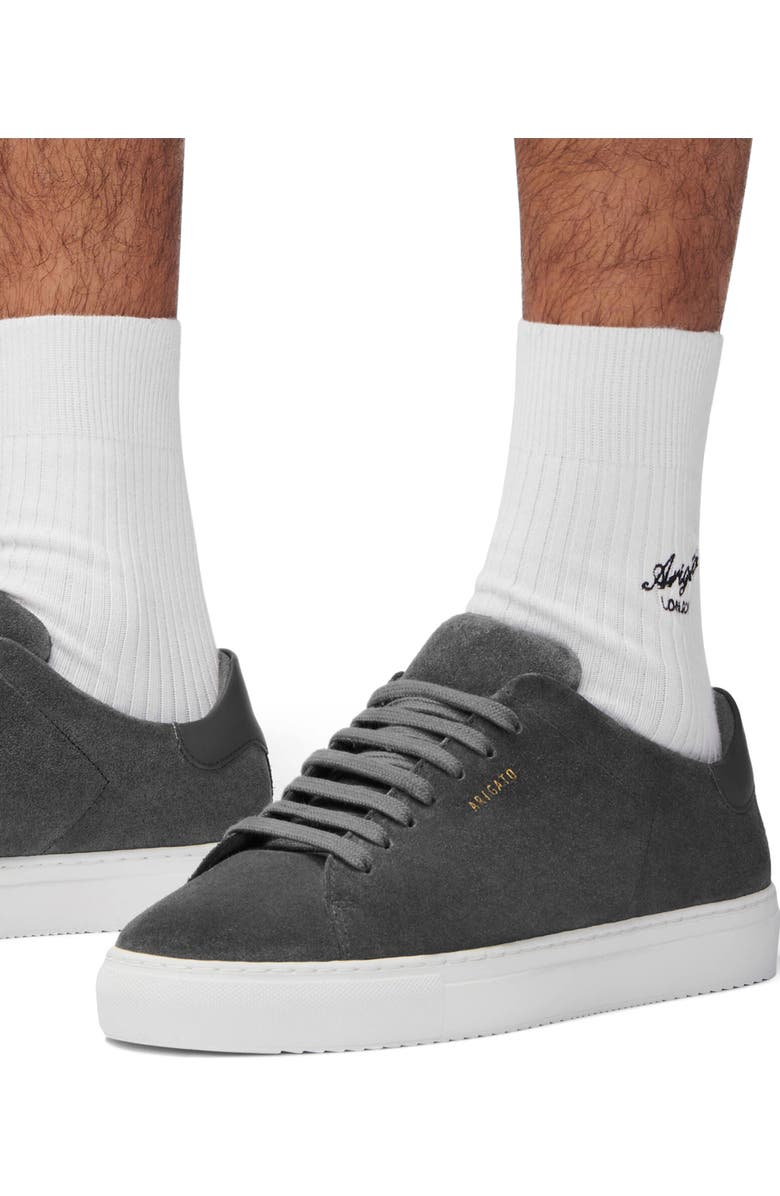 Axel Arigato Clean 90 Suede Sneaker, Alternate, color, Dark Grey/White