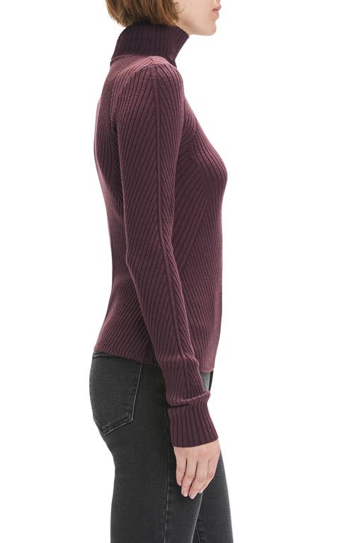 Favorite Daughter Be Your Girl Turtleneck Merino Wool Blend Sweater In Brown