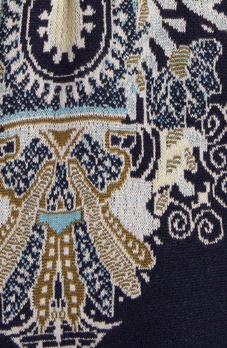 Etro Paisley Belted Sweater Coat, Alternate, color, 