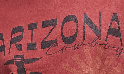 Shop Topshop Arizona Oversize Cotton Graphic T-shirt In Burgundy
