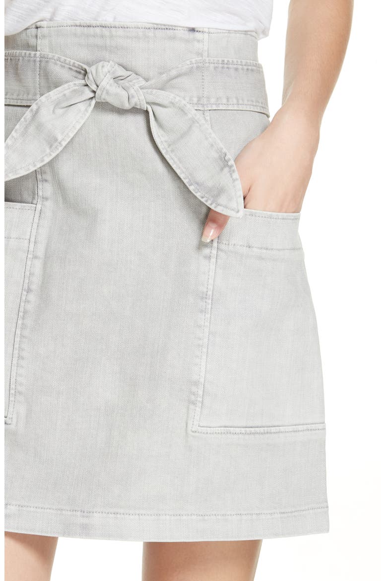 Denim Skirt, Alternate, color, SMOKE WASH