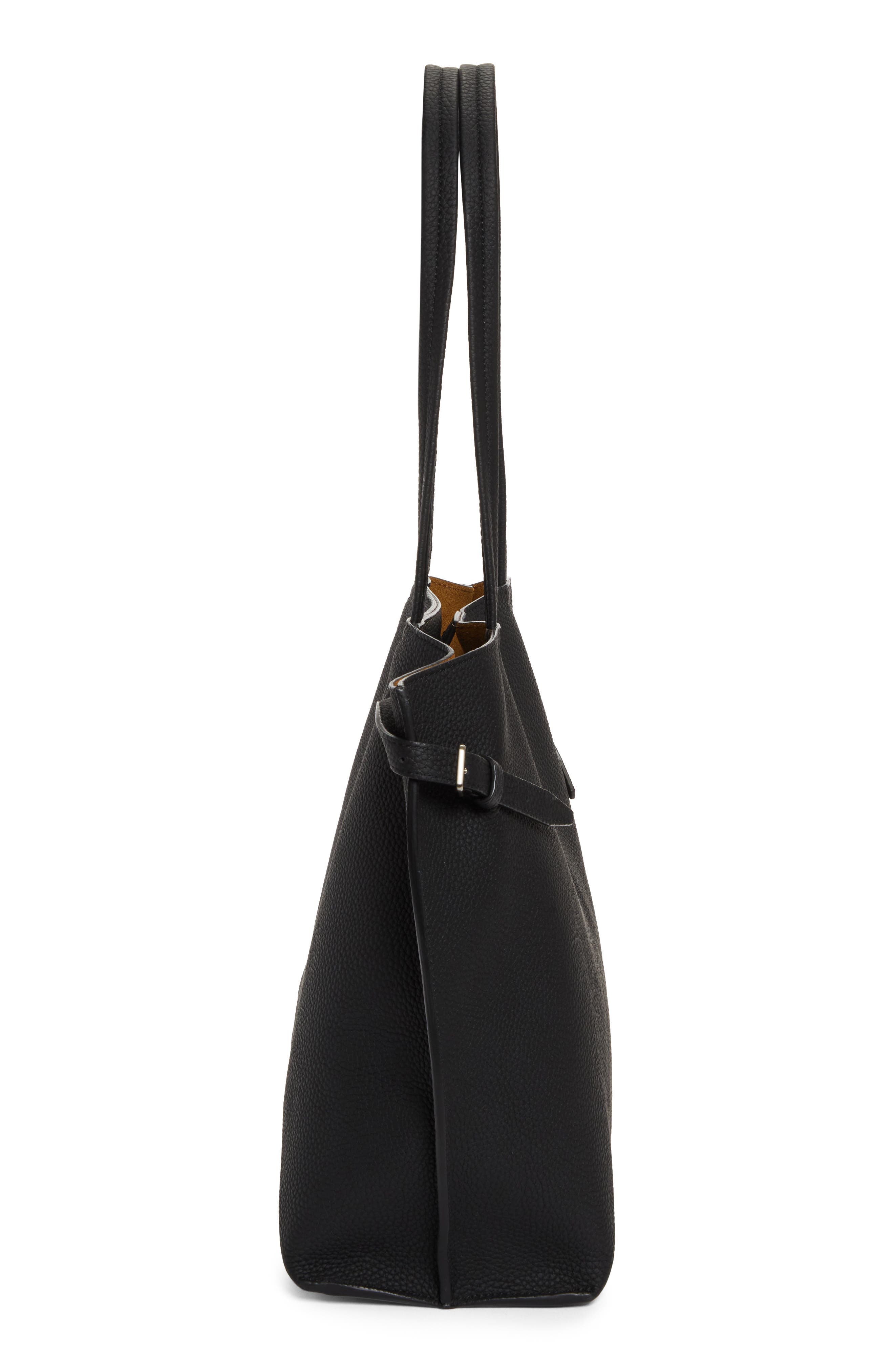 Proenza Schouler Days Leather Tote, Alternate, color, Black 001