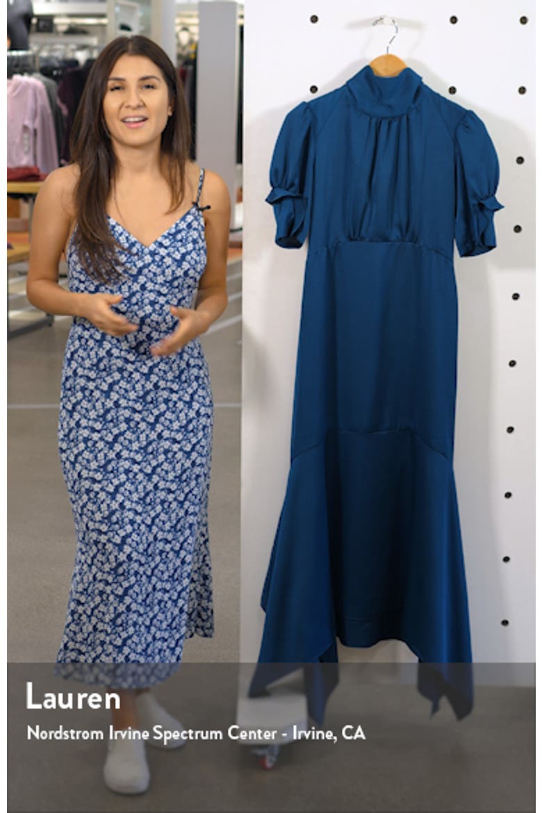 Ruffle Puff Sleeve Dress video