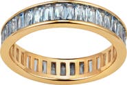 MADE BY MARY Baguette Birthstone Eternity Ring