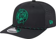 New Era Men's New Era Black Boston Celtics Sport Rope Vented Stretch-Snap 9SEVENTY Hat