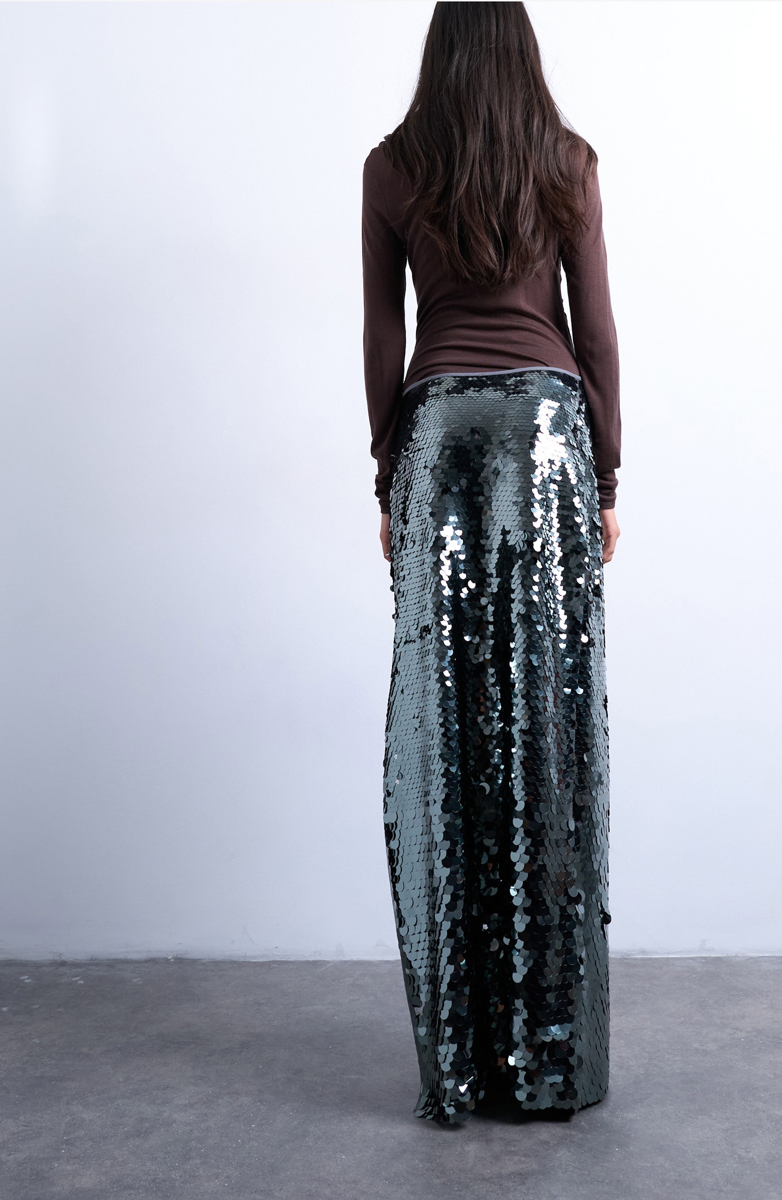 Sequin Column Maxi Skirt - image 2