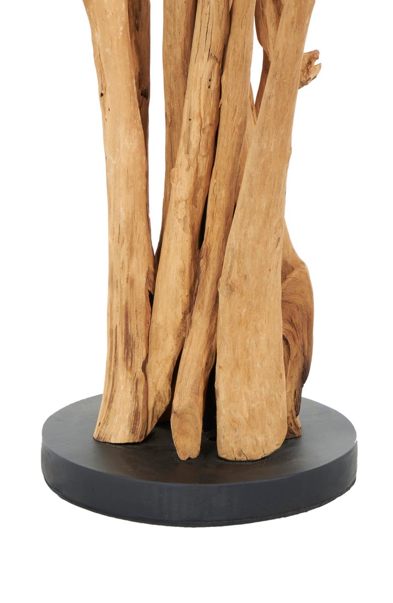 GINGER BIRCH STUDIO Teakwood Candleholder, Alternate, color,