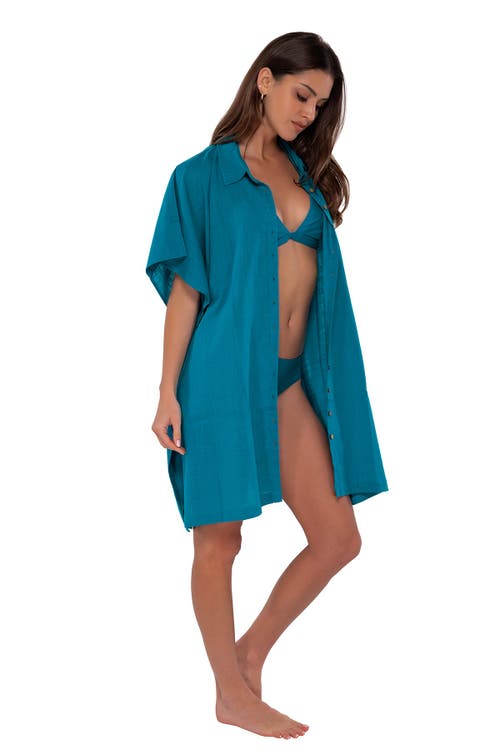 SUNSETS SUNSETS SHORE THING COVER-UP TUNIC 
