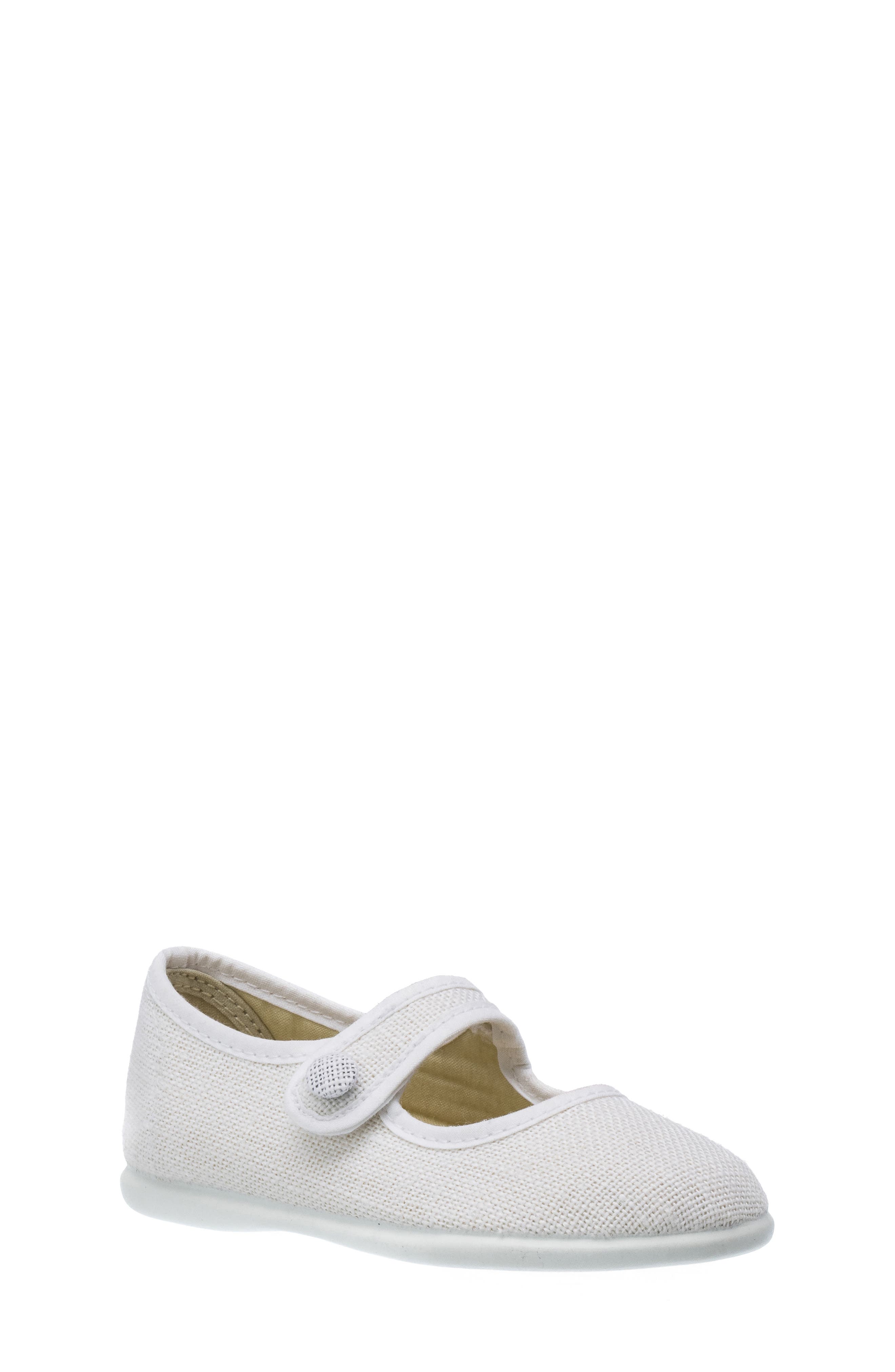 Elephantito Kids' Mary Jane Flat, Main, color, White