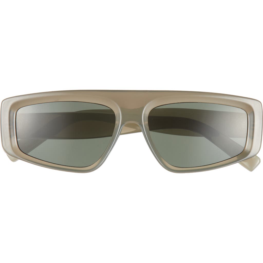 Bp. 55mm Rectangular Sunglasses In Milky Grey
