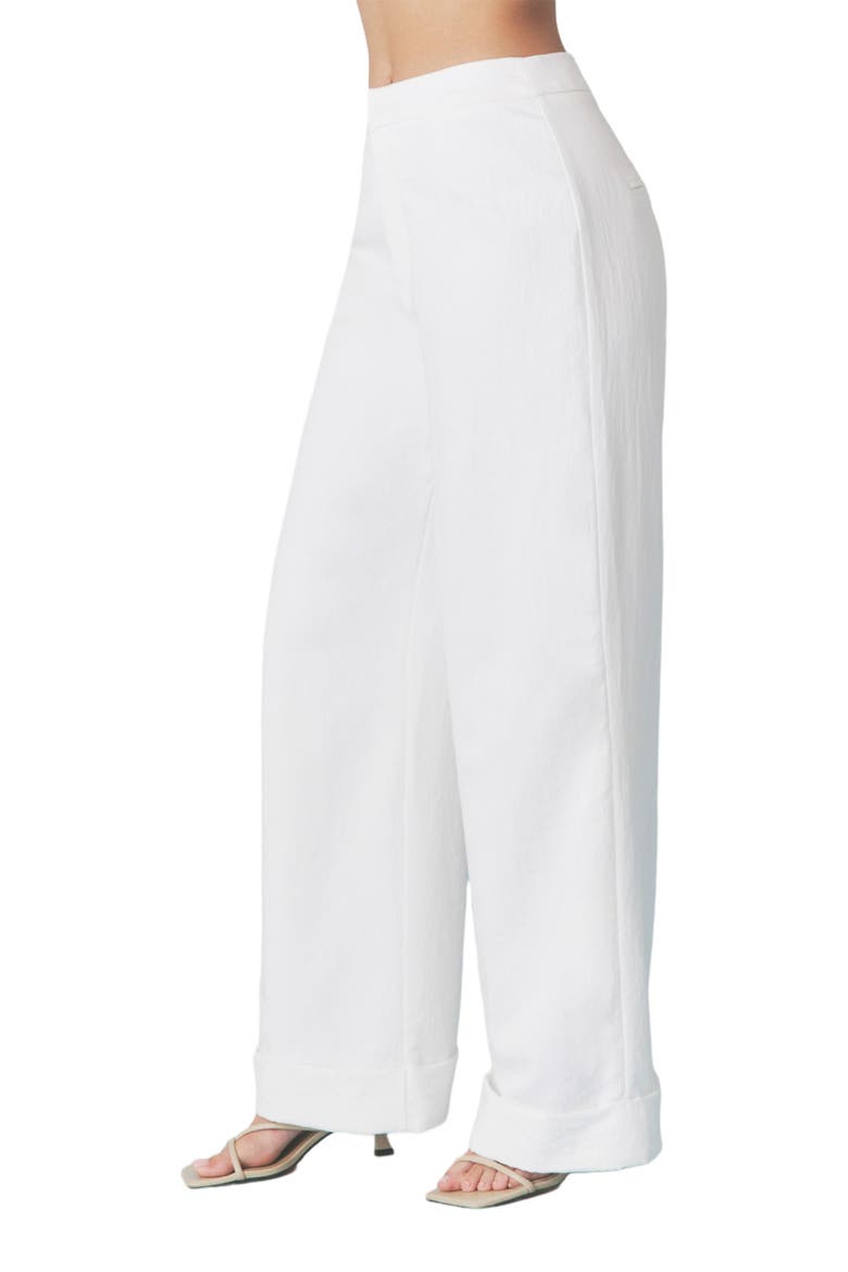 Verity Tailored Textured Pants, Alternate, color, White