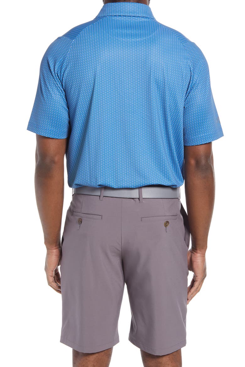 Swing Tech™ Neat Performance Golf Polo, Alternate, color, EGYPTIAN BLUE