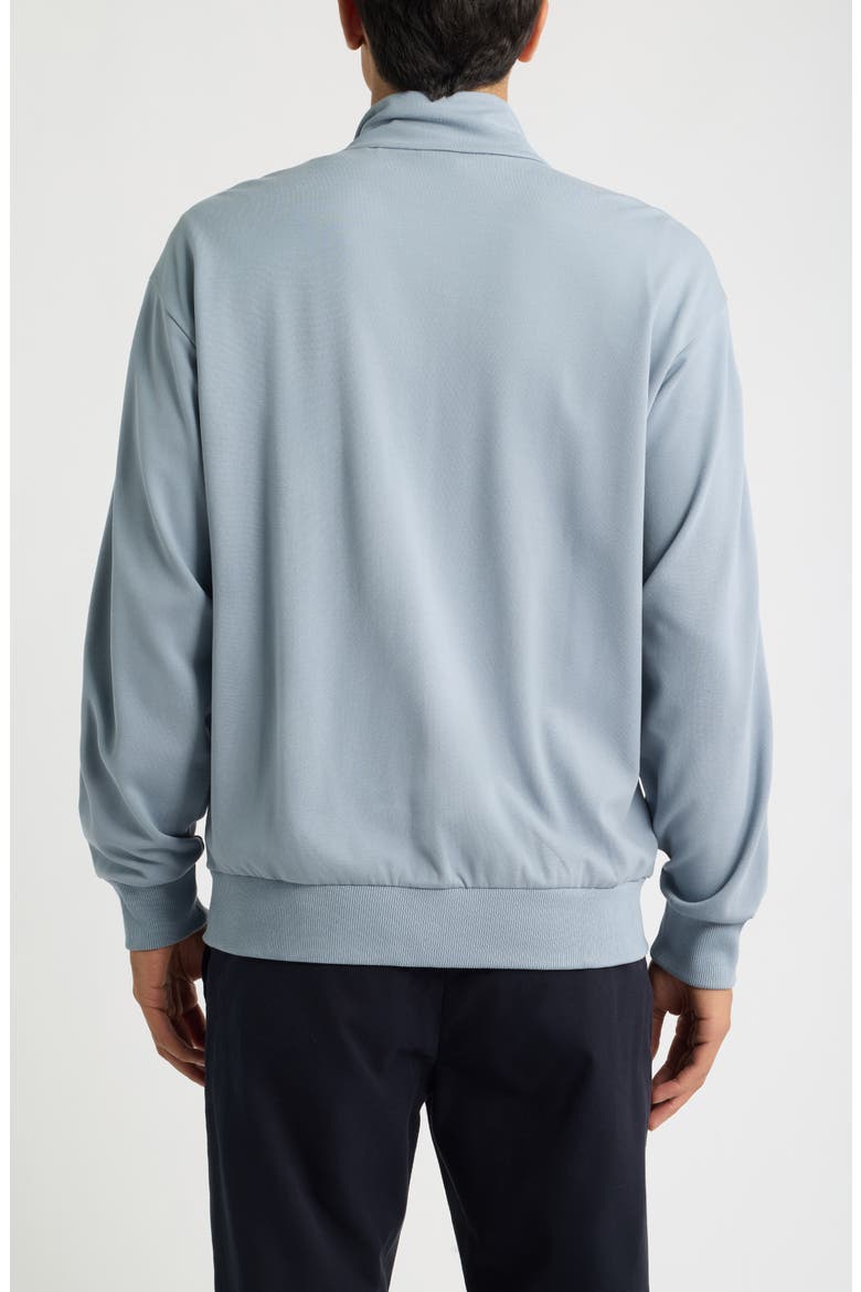 Union Tape Full Zip Sweatshirt, Alternate, color, DARK GREY